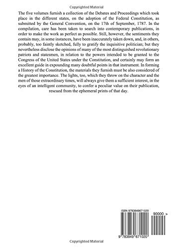 The Debates in the several State Conventions on the Adoption of the Federal Constitution, Vol. 4