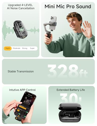 Image of MAONO T1 Wireless Microphone for iPhone /Android (USBC /Lightning Combo Set)