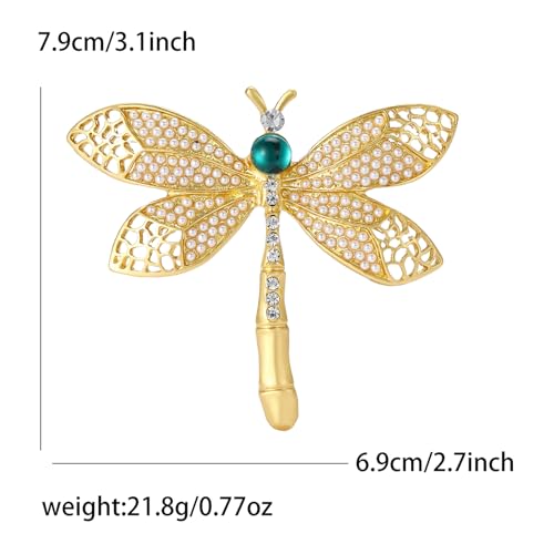 Image of Insect Animal Brooch Pin for Women Rhinestone Lapel Pins Vintage Brooches for Costume Accessories