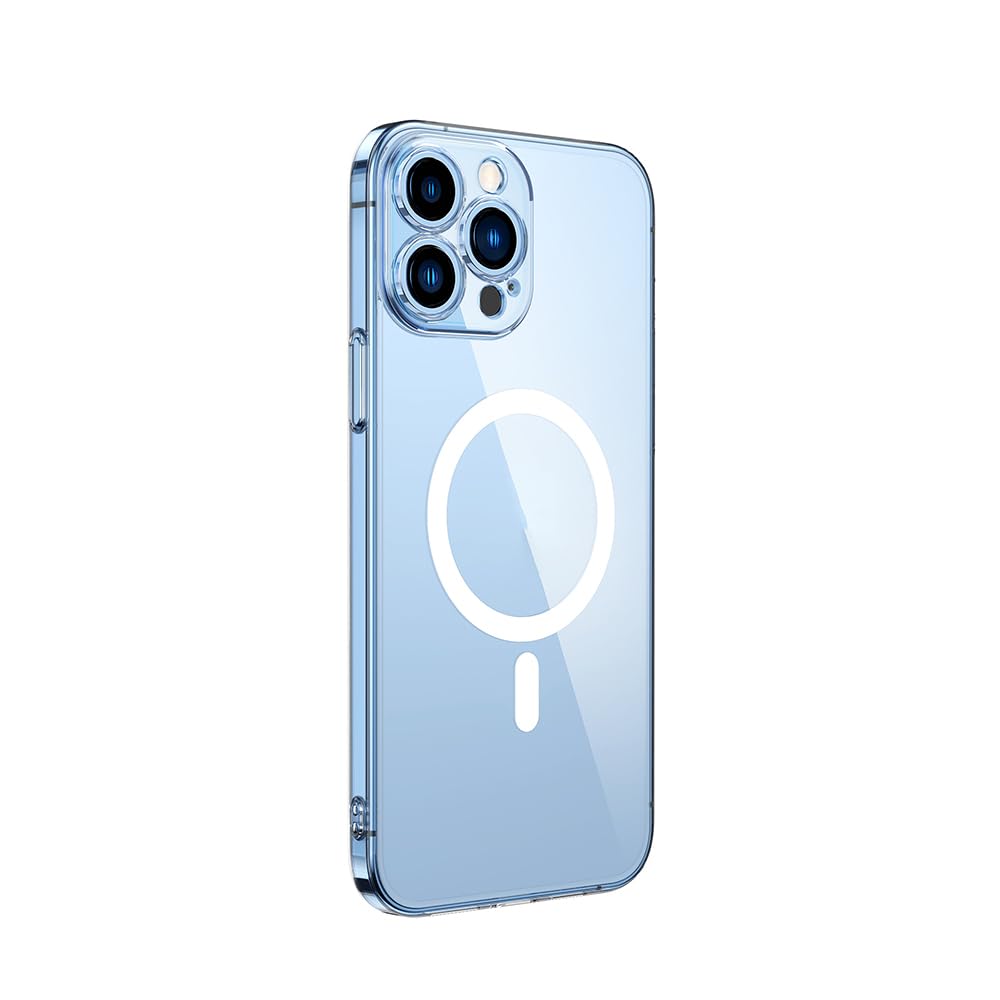 Zore Apple ile uyumlu iPhone 12 Pro Max Kamera Korumalı M-Safe Şarj Özellikli Şeffaf Zore London Sert PC Kapak Şeffaf