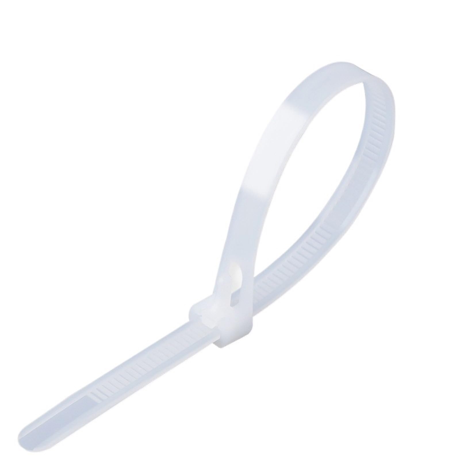 Collier De Serrage Lot de 500 serre-câbles réutilisables en plastique, nylon, détachables, 20 cm(White,4x200mm)