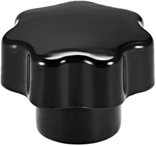 Tool parts Star Knob Grip Handle M8 Diameter Brass for INSErt Female Threaded Black