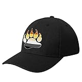 WEEDKEYCAT Gay Bear Pride Paw Unisex Classic Baseball Cap Adjustable Nylon Bonding Closure Dad Hat Outdoor Sports Hats Black-style1, One Size