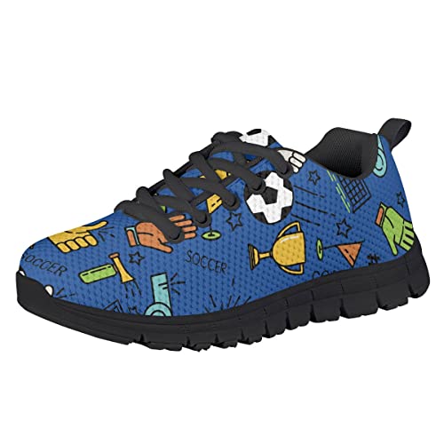 AmzPrint Funny Alpaca Llama Print Lace-Up Casual Unisex-Child Tennis Shoes Mesh Flat Sport Cheap Sneakers Size 1.5 Yellow2