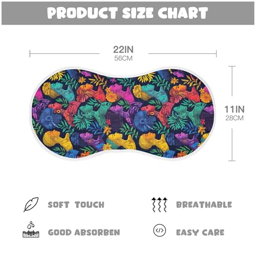 xigua Colorful Silhouettes of Women Baby Burp Cloths for Newborn Boys and Girls 1 Pack, Soft & Absorbent Cotton Baby Burp Cloth, Baby Washcloths, Newborn Towel, Burp Rags4