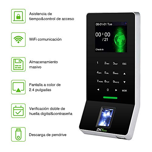 Mejores comprativas On-line Control de acceso biométrico para empresas favoritos de las personas. 2 Imagen adicional