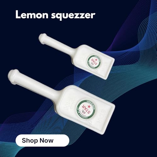 Image of Brunchy Lemon Squeezer Stainless Steel - Food Grade, Nimbu Squeezer with Bottle Opener, Comfortable Handle - Premium Acrylic Finish for Effortless Juicing