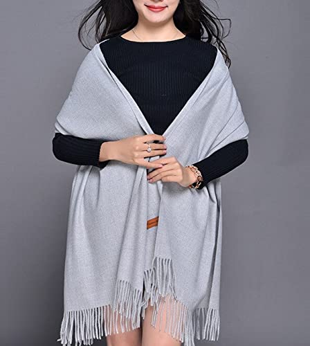 GFM® Scialle da donna in misto cachemire per