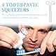 SGERUFZ 4 Stück Edelstahl Zahnpasta Tubenpresse, Tubenquetscher, Tubenausdrücker, für Alle Tuben Zahnpasta Haargel Handcreme Kosmetik