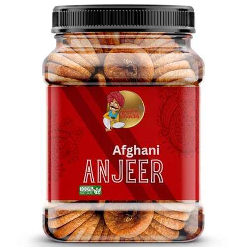 Image of Marwadi Farm Premium Afghani Anjeer (Dry Figs) 10g | Rich in Fiber & Antioxidants | Natural Energy Booster for Heart, Bone & Immunity Support | Non-GMO, Low Fat Healthy Snack for Breakfast & Diet