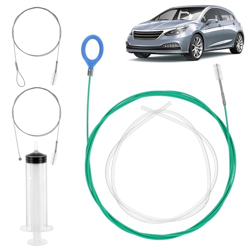 HaiFafafaing Flexible Abflussbürste Lang 300cm Auto Schiebedach Reinigungsbürste Rohrreiniger Autozubehör Abflussreiniger Bürste für Auto Schiebedach Kofferraum Öltank Radwischer Abflussloch