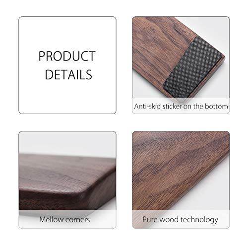 Image of Handmade Keyboard pad Wrist Rest Keyboard Holder Wooden Hand pad Wrist pad Support for Office Work Anti-Fatigue(60 Key 300�80�20mm)
