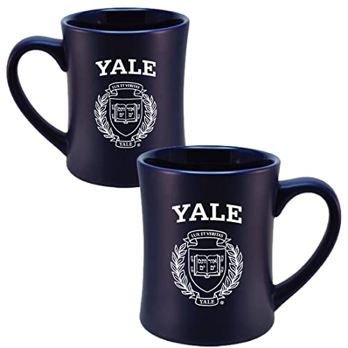 RFSJ Yale Bulldogs Ceramic 16oz Sculpted Mug – Official Team Logo Coffee Cup – Handwash Recommended – Individually Boxed