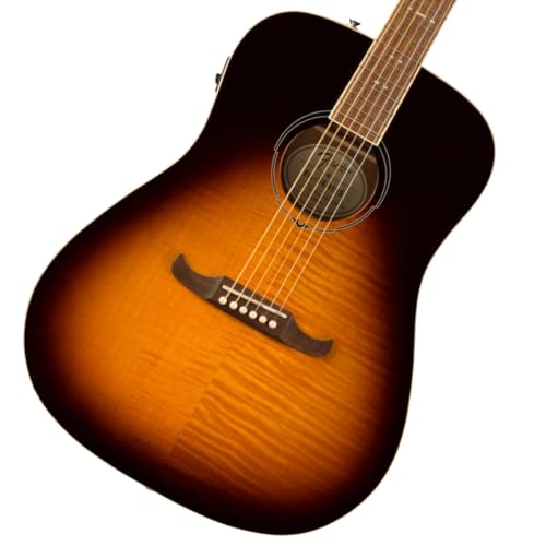 Fender tF_[ GARM^[ FA-225E Dreadnought, Walnut Fingerboard, Mocha Burst \tgP[Xt