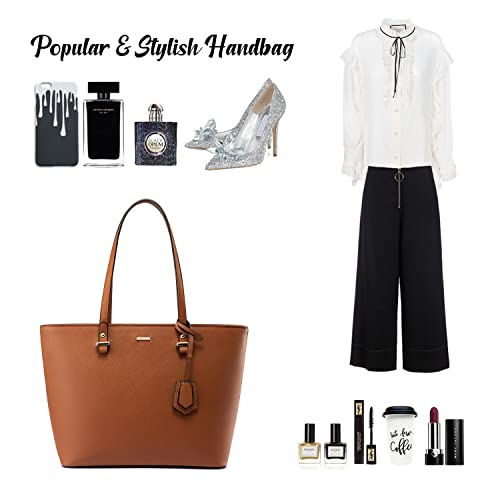 Image of LOVEVOOK Purse for Women Fashion Tote Bag Shoulder Handbags Top Handle Satchel Bags with External Pocket