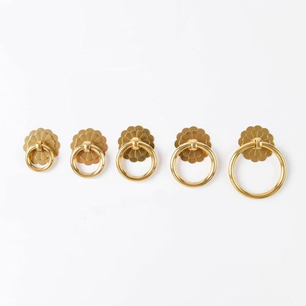 Boutons de meuble anneau en laiton pour restaurer une armoire chinoise
