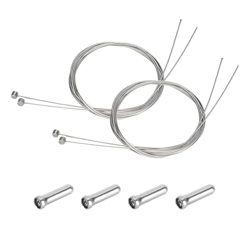 Câble de Frein Vélo,4 Pcs Câble de Frein de Vélo de Montagne Kit Universel Câble de Frein Avant et Après Vélo Cable de Frein Remorque pour VTT,Vélo de...