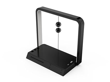 Gifts r Pure Magnetic LED Lamp with Magnetic Switch, Wireless Charger, Clock with Alarm, USB and Type C Hub, Mobile Stand, Pen Stand