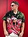 Funny Flamingo Hawaiian Shirt, Button Down Short Sleeve, Tropical Print, Pink and Green