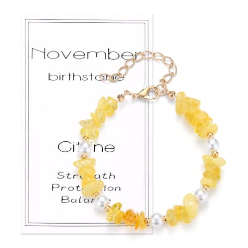 Bracelet en perles naturelles de novembre cadeau haut de gamme femme wynn's