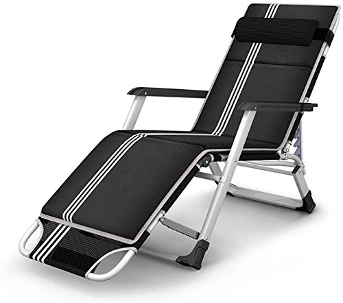 Chaise de jardin FANDIAO inclinable et élargie pour la terrasse