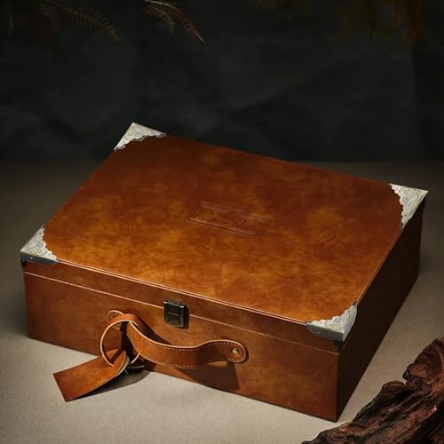 Image of 24Pcs Decorative Metal Box Corner Guard Protectors, 1.6 inch x 1.6 inch Antique Bronze Edge Covers for Furniture, Jewelry Boxes, Cabinets
