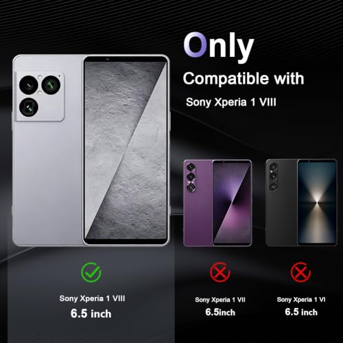 Image of Case for Sony Xperia 1 VIII, Military Grade Drop Protection Phone Case, Yellowing Resistant, Anti-Scratch Hard PC Back, Shockproof Hard Ultra-Thin Protective Cover, Clear