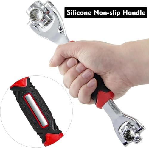 Image of 48 in 1 Tiger Wrench Tool | 48 Tools In One with 360 Degree Rotating 6-Point Head Works With Spline Bolts - Tiger wrench 48 in 1 Swivel Head Multi Tool - Spanner Tool for Home and Car Repair