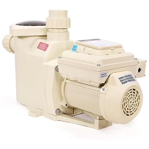 XtremepowerUS 3HP Variable Speed High-Flo Pool Pump In-Ground Pool 230V, 1-1/2” & 2” Pipe Adapters Energy Star Certified Cover