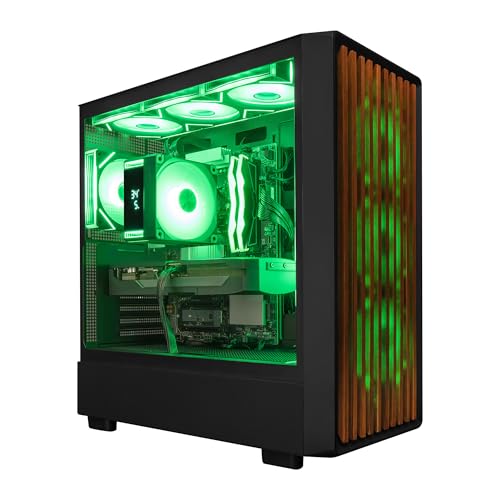 Image of Terra Plus Gaming PC Desktop Computer, AMD Ryzen 9 9950X3D, RTX A5000, 64GB DDR5, 4TB SSD, Tower Fan Black, Windows 11 Home, RGB Lighting, WiFi, Ready to Use