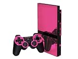 Pink Chrome Mirror - Vinyl Decal Mod Skin Kit by System Skins - Compatible with PlayStation 2 Slim Console