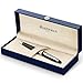 Waterman Expert Ballpoint Pen, Gloss Black with Chrome Trim, Medium Point with Blue Ink Cartridge, Gift Box