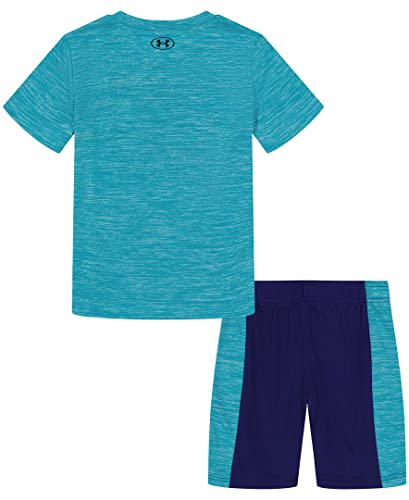 Image of Under Armour Boys' 2-piece Short Sleeve Graphic T-Shirt and Shorts Set, Lightweight & Breathable