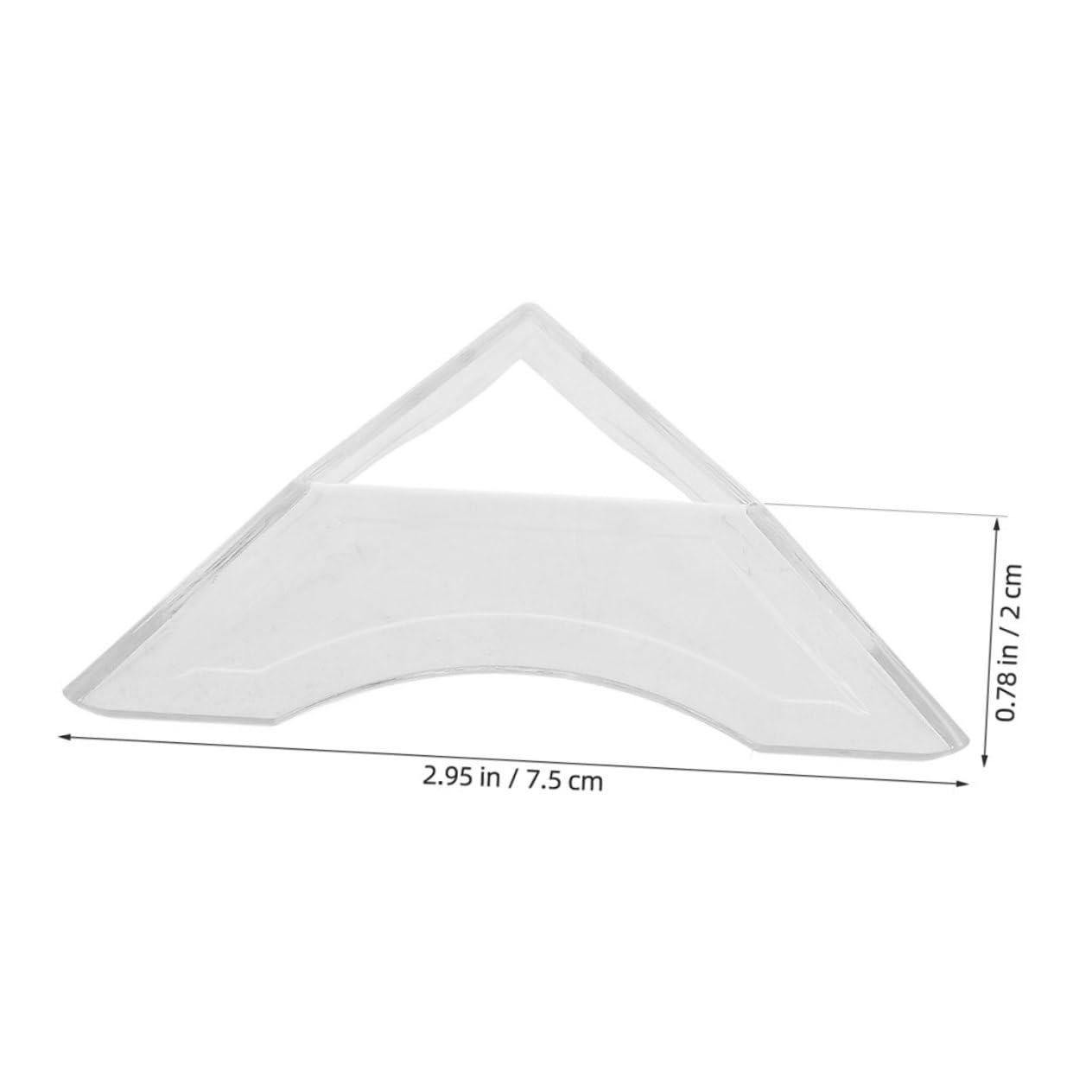 Abaodam 30Pcs Puzzle Cube Holder Transparent Plastic Triangle Display Stand for Speed Cube Organization and and Lightweight Cube Base for Home Travel