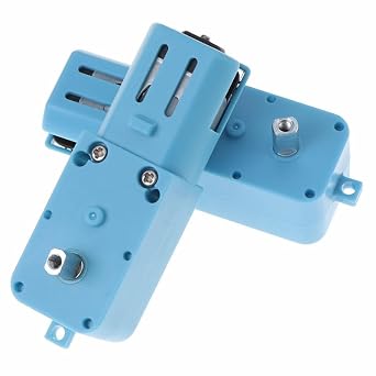 10 Pcs TT Gear Motor 1 : 90 Mini DC 6V Gear TT Motor with Metal Gears for Robot Smart Car DIY RC Toys Electric Motor Gearbox Blue