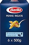 Barilla Pasta, Premium Penne Pasta 3kg, Authentic Italian Quality, Pasta Bulk Pack of 6 x 500g