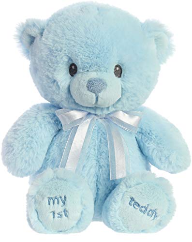 Aurora Ebba My First Teddy Bleu 30,5 cm : ours en peluche premier âge