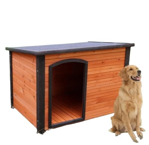 Joxoilsoドッグハウス 木製犬小屋 大型犬屋 外の全天候型 大中小犬舎 オールシーズン利用可能 組立式 防水 防寒暖 屋外屋内用 実用なタイプ