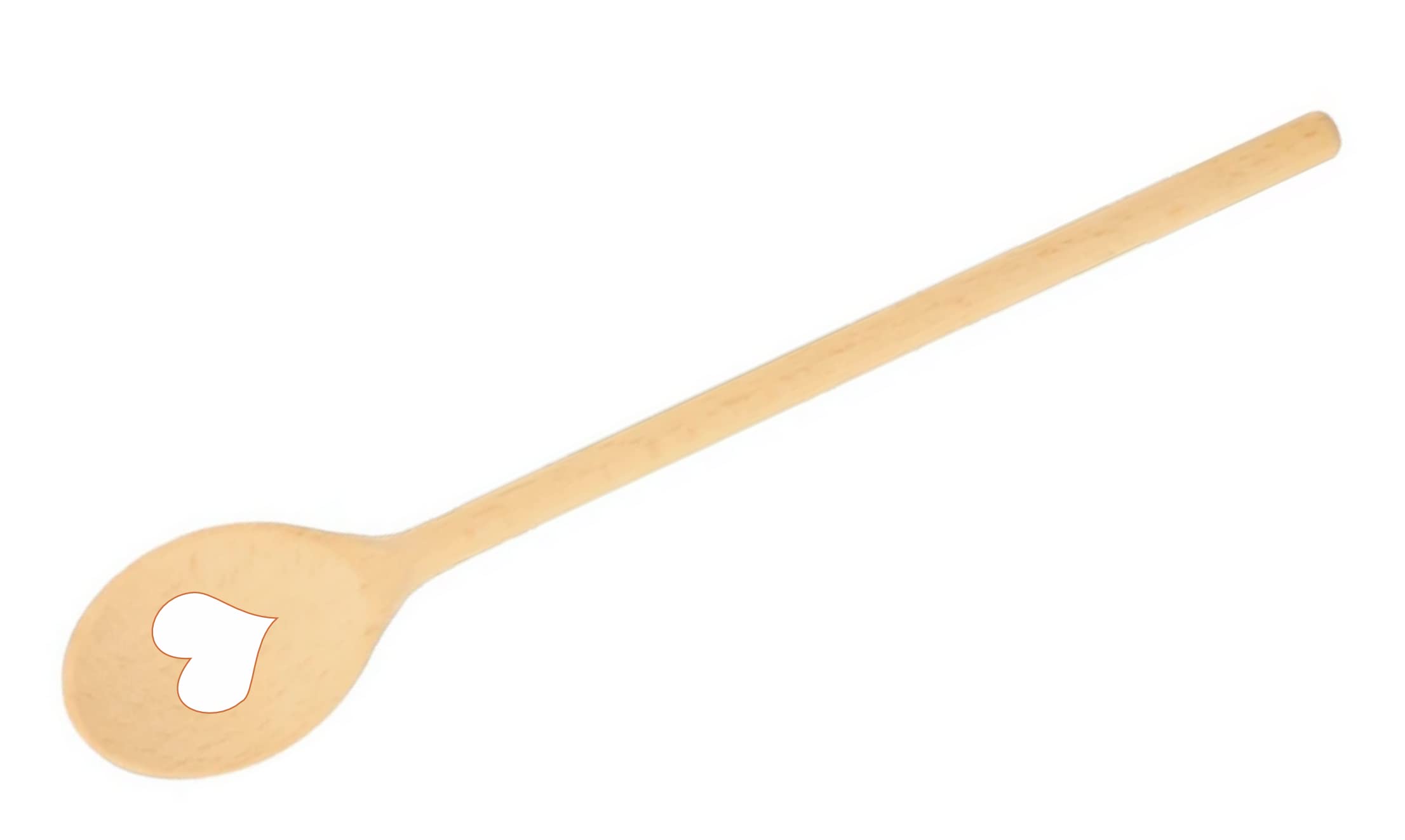 Teemando Cucchiaio Di Legno Con Incisione A Cuore - 30 Cm - In Faggio, Fatto A Mano In Germania - Utensile Da Cucina Naturale - 2