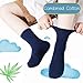 Santgoo Kids White Seamless Socks Cotton Crew Socks School Ankle Socks with Retro Stripes For Boys Girls