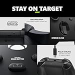Xbox Wireless Gaming Controller + USB-C® Cable (2025) – Carbon Black – Play on Xbox, Windows, Android, iOS, FireTV Sticks, Smart TVs, VR Headsets - Image 4