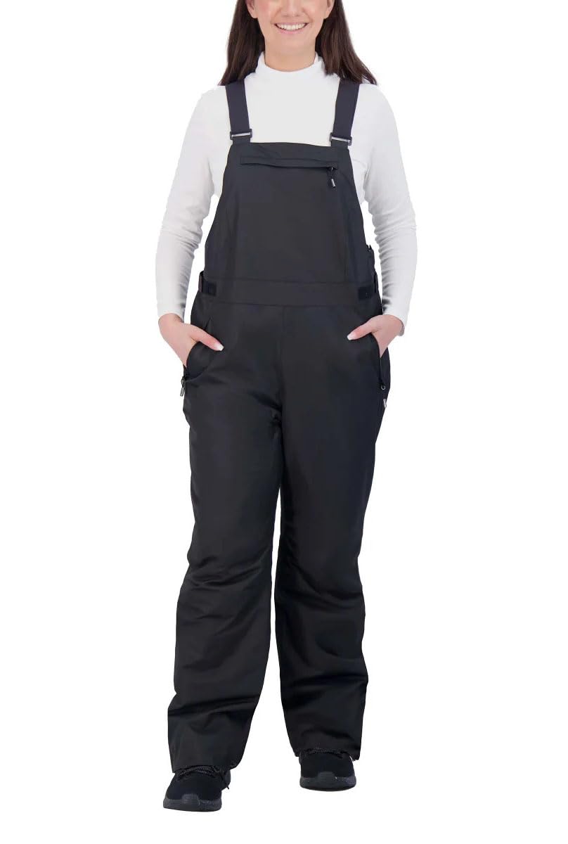 Gerry Women's Snow Bib Pants (Black, Medium)