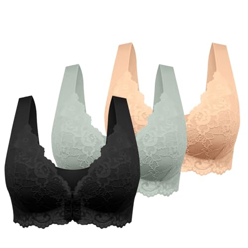 Confezione da 3 Reggiseni da Donna Senza Ferretto, Sottile Estivo Ice Comfort Top Donna Reggiseno Schiena Scoperta Tezenis Morbido di Base per Grandi Taglie Forti (A, XXL)
