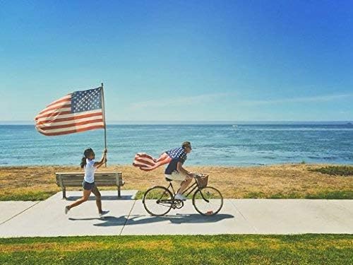 Eder Flag - Endura-Nylon with Vertical Stitching & Reinforced Corners - Proudly Made in The USA - Durable - Fade-Resistant - All Weather Durable Heavy Duty Open Weave (15 X 25)