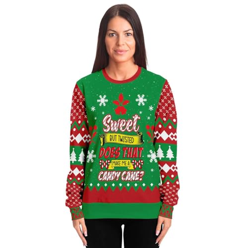 Sweet but Twisted Candy Cane Sweatshirt, alternative view 3
