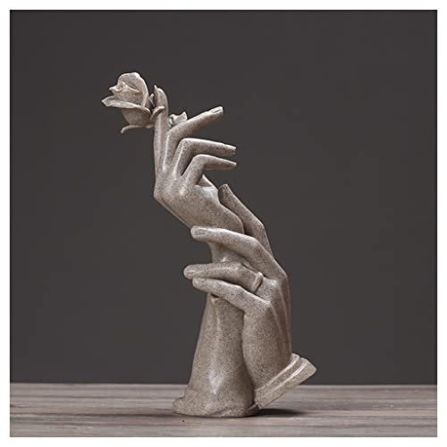 Figuras Decorativas Modernas Salon Plateadas Marca HAQMG