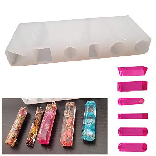 Silikonform mit 6 Diamanten & Kristallen für Resin/Kunstharz/UV Harz/Epoxidharz zur Schmuckherstellung Cover