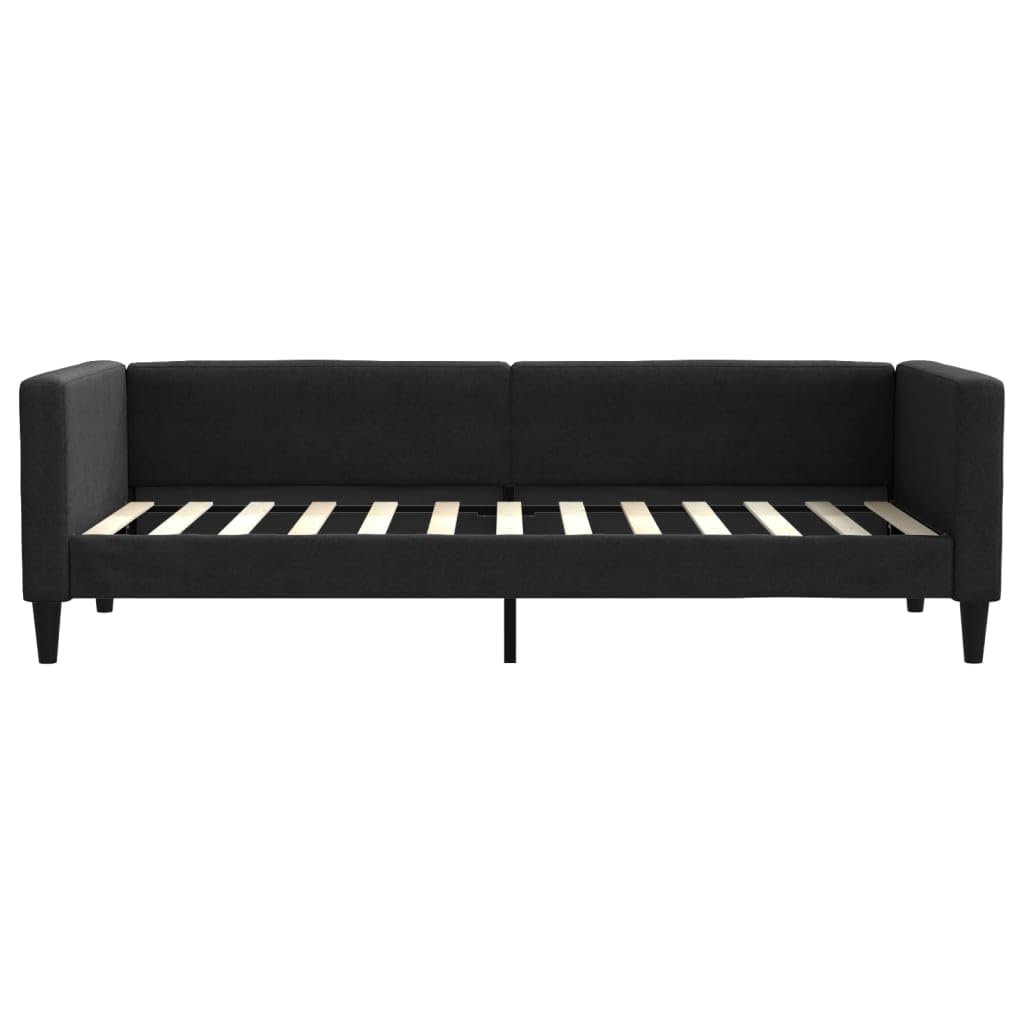 Tapicerowana 2 w 1 do salonu i sypialni Czarny 80x200 cm