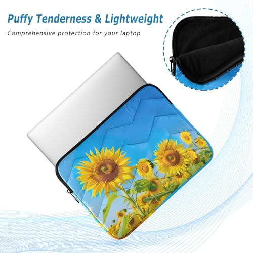 Funda para portátil 13-14 pulgadas campo girasol impermeable miniatura 5
