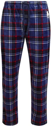 U.S. Polo Assn. Men's Pajama Pants - Soft Fleece Plaid Lounge Pants Sleepwear Bottoms for Men with Pockets (Sizes: S-XL)